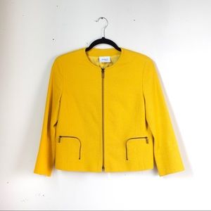 Akris Punto Cropped Yellow Jacket